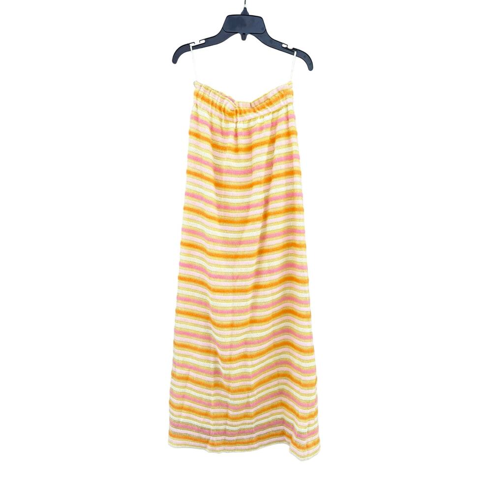 VINTAGE New Issues Jonathan Logan Striped Column Maxi Skirt Small 10